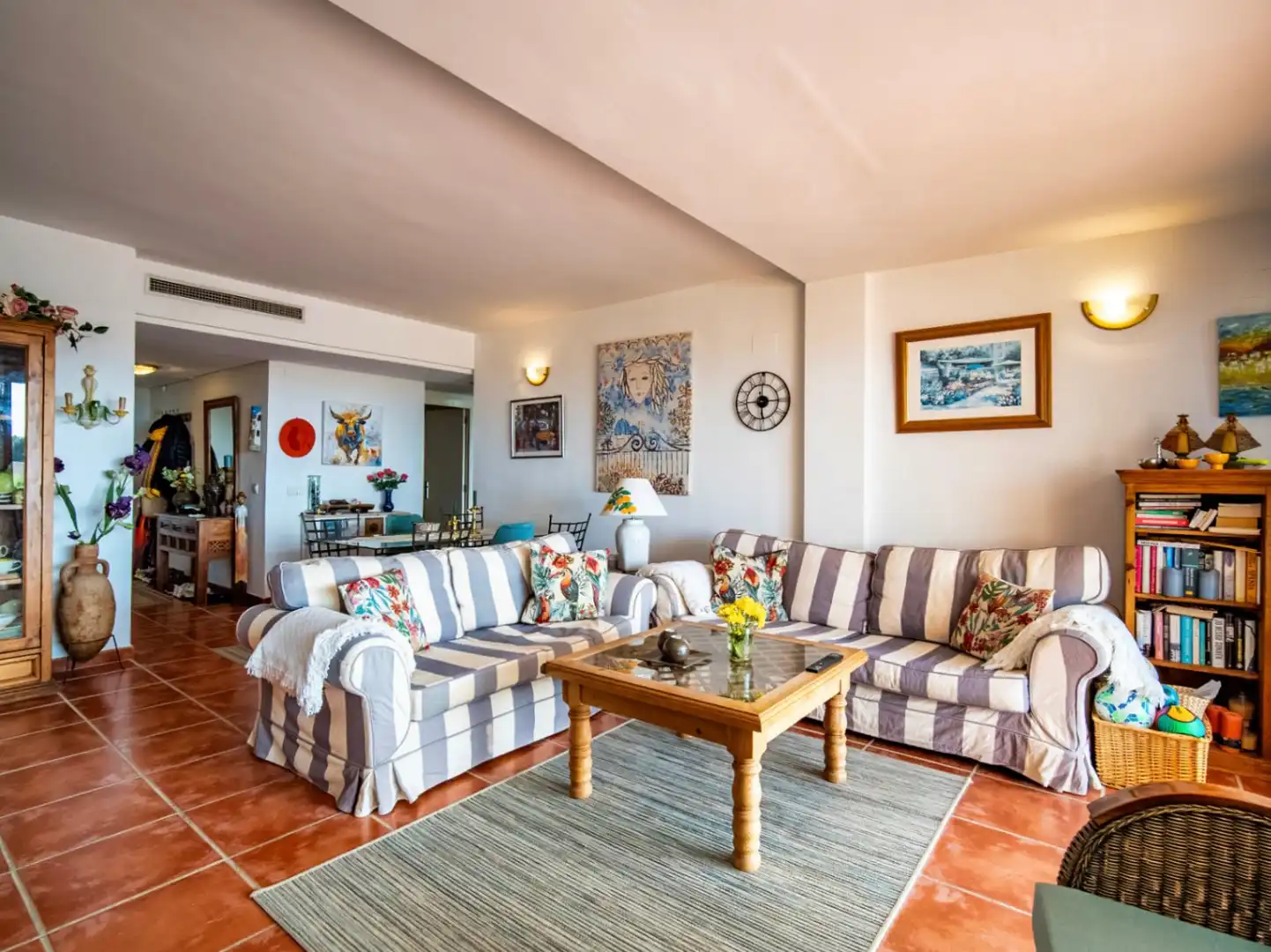 Sala de estar de Apartamento en venta en Altea con Aire acondicionado, Calefacción y Jardín privado