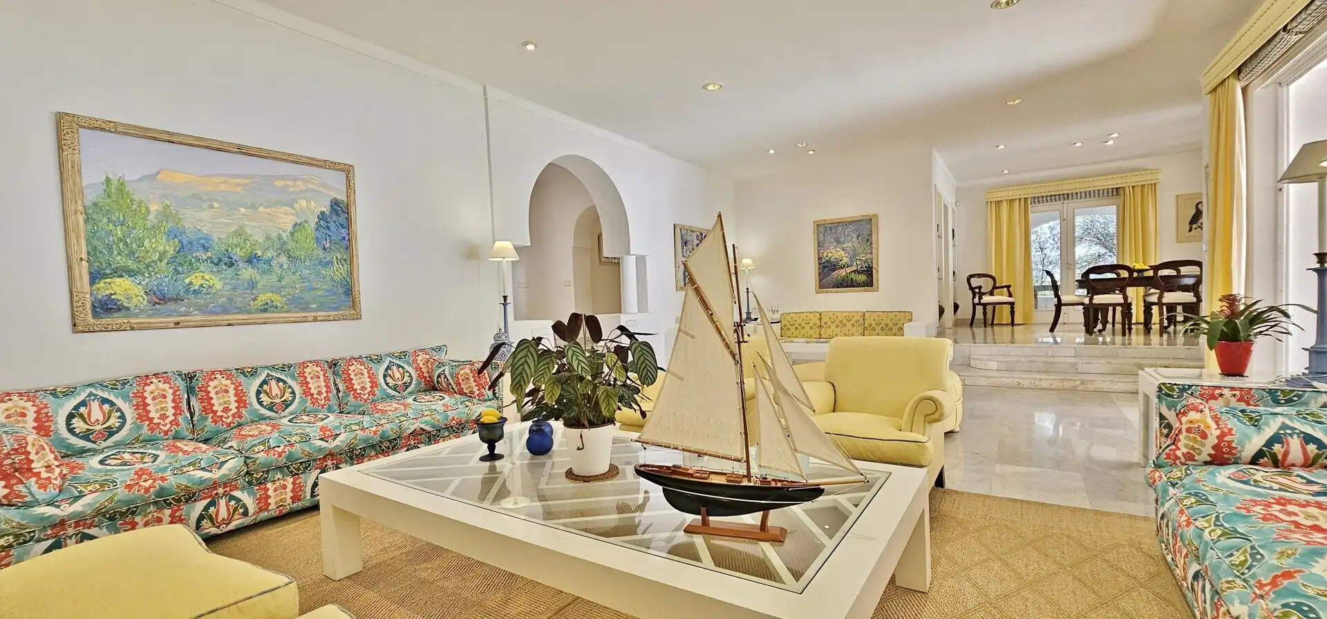 Sala d'estar de Casa o xalet en venda en Santanyí amb Jardí privat, Terrassa i Piscina