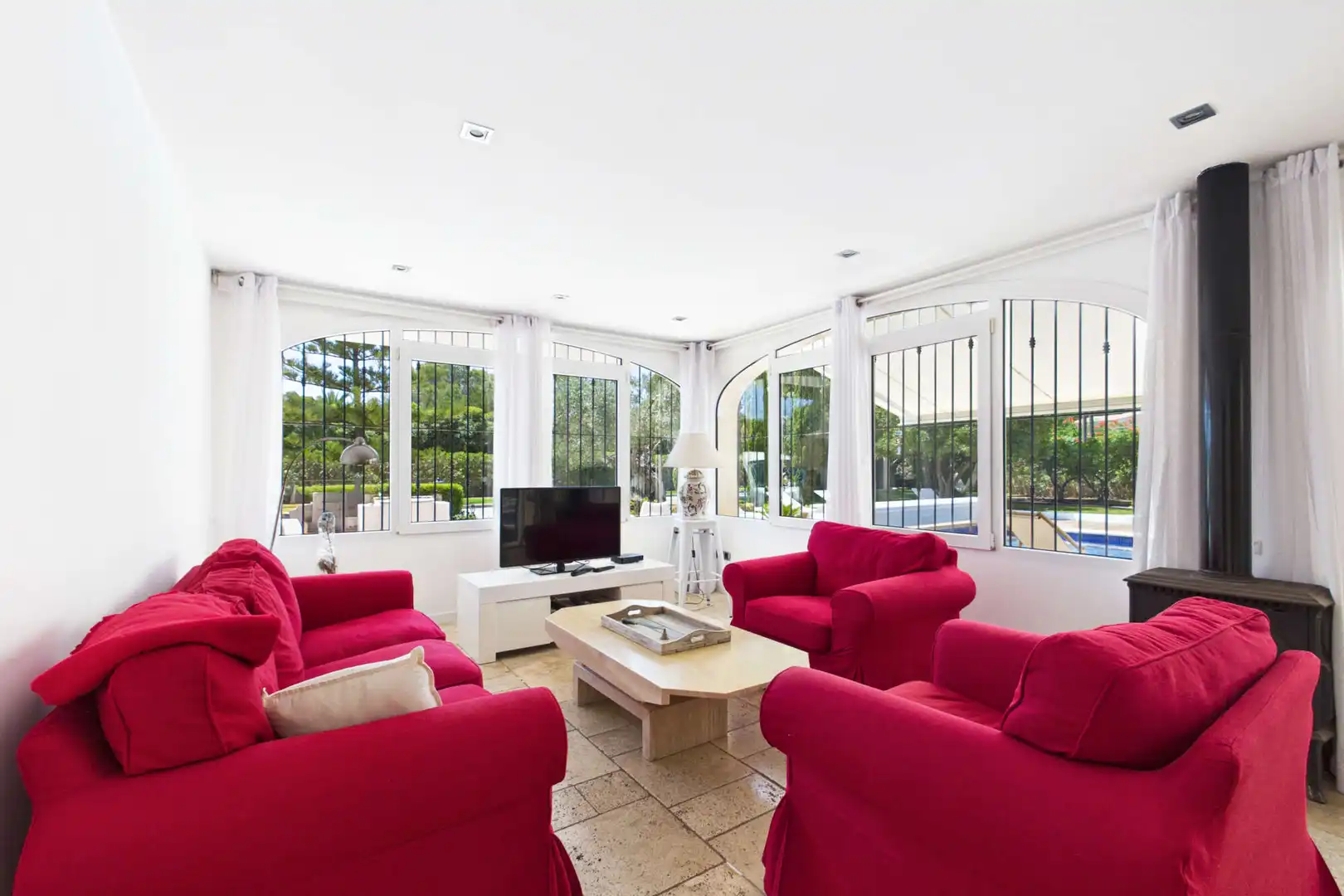 Sala de estar de Finca rústica en venta en Muro con Aire acondicionado, Terraza y Amueblado