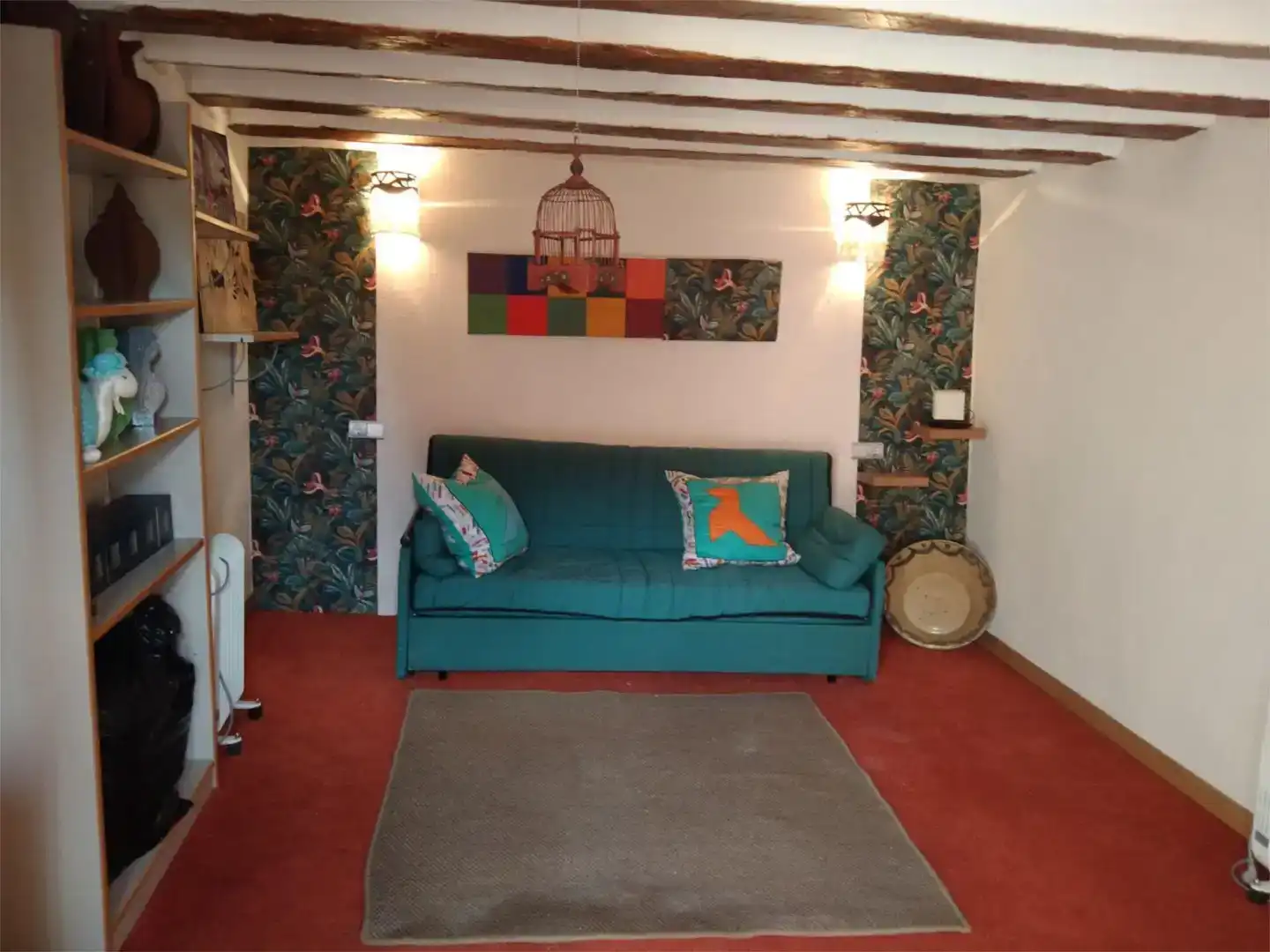 Sala de estar de Finca rústica en venta en Boniches con Parquet, Trastero y Amueblado
