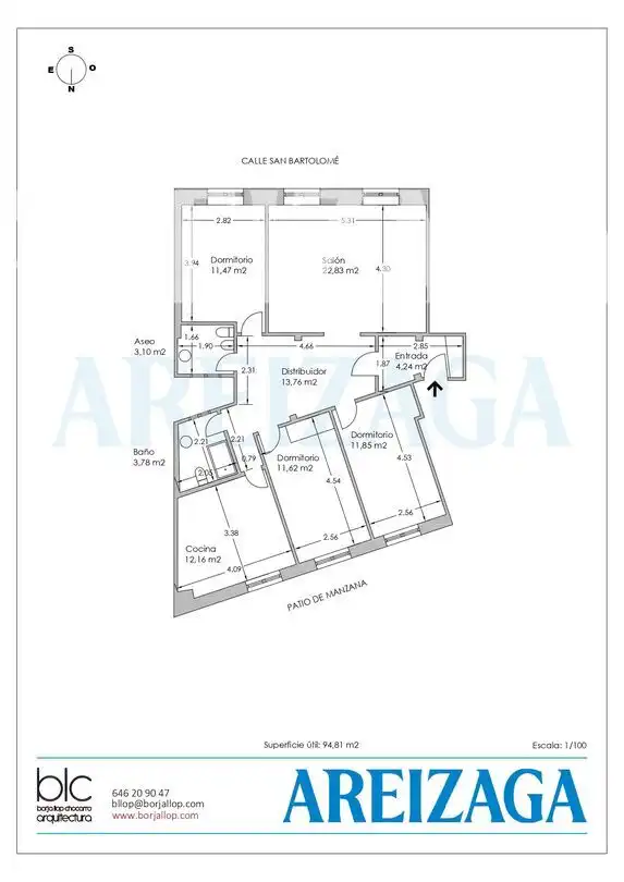 Wohnung mit Aufzug zum Verkauf in San Bartolome Kalea, imagen 23