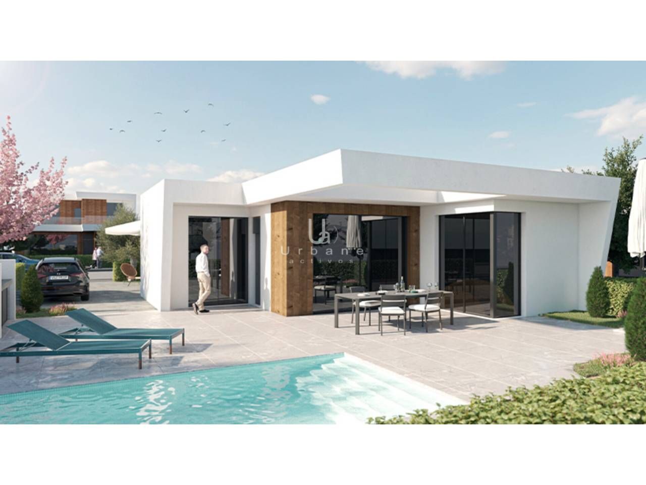 Exterior view of House or chalet for sale in  Murcia Capital  with Air Conditioner, Heating and Private garden