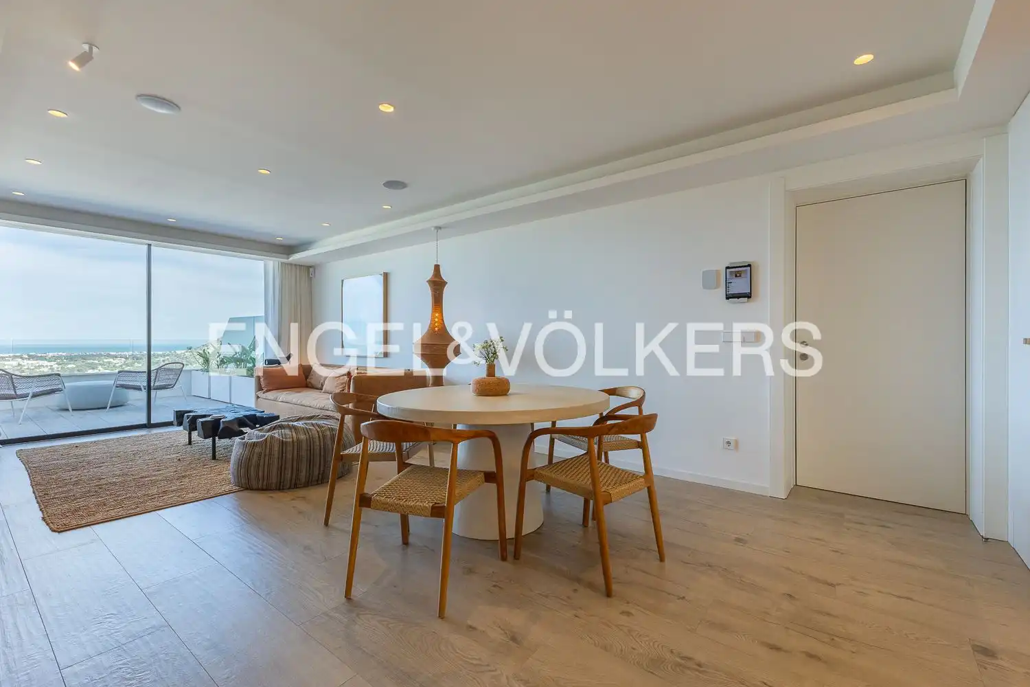 Dining room of Flat for sale in Pedreguer  with Air Conditioner, Heating and Private garden