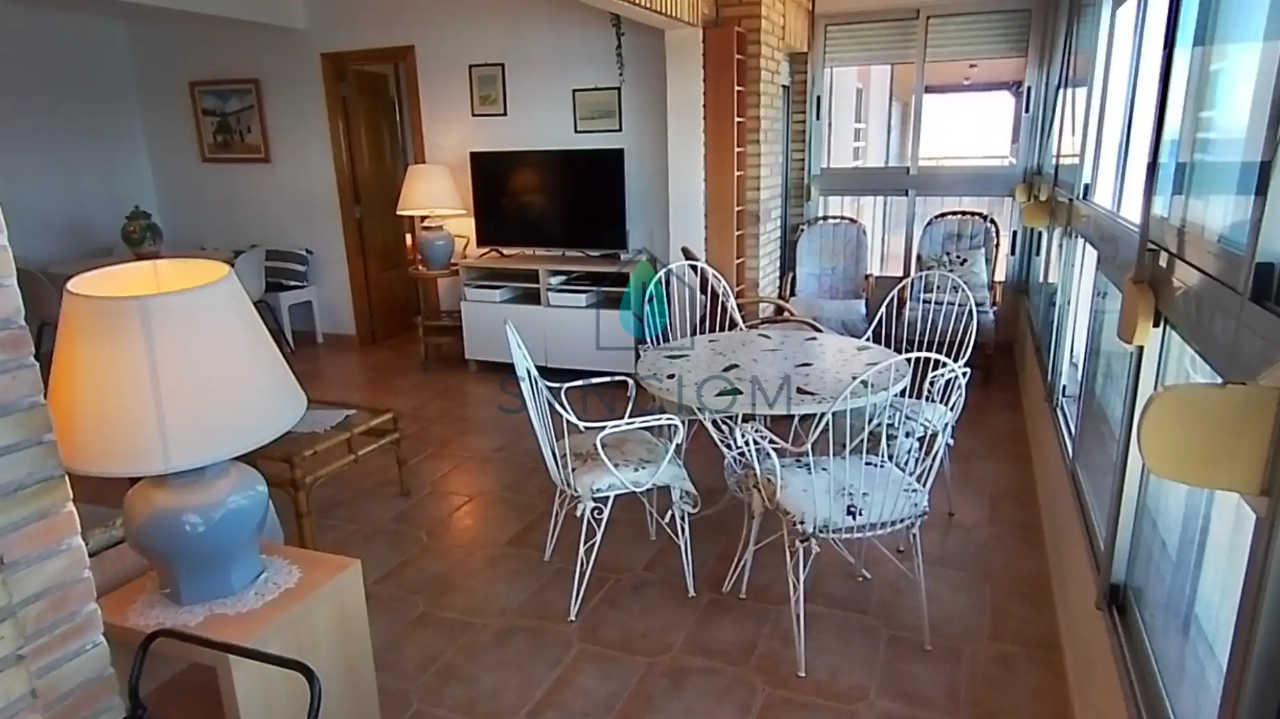 Sala de estar de Piso en venta en Sueca con Calefacción, Terraza y Trastero