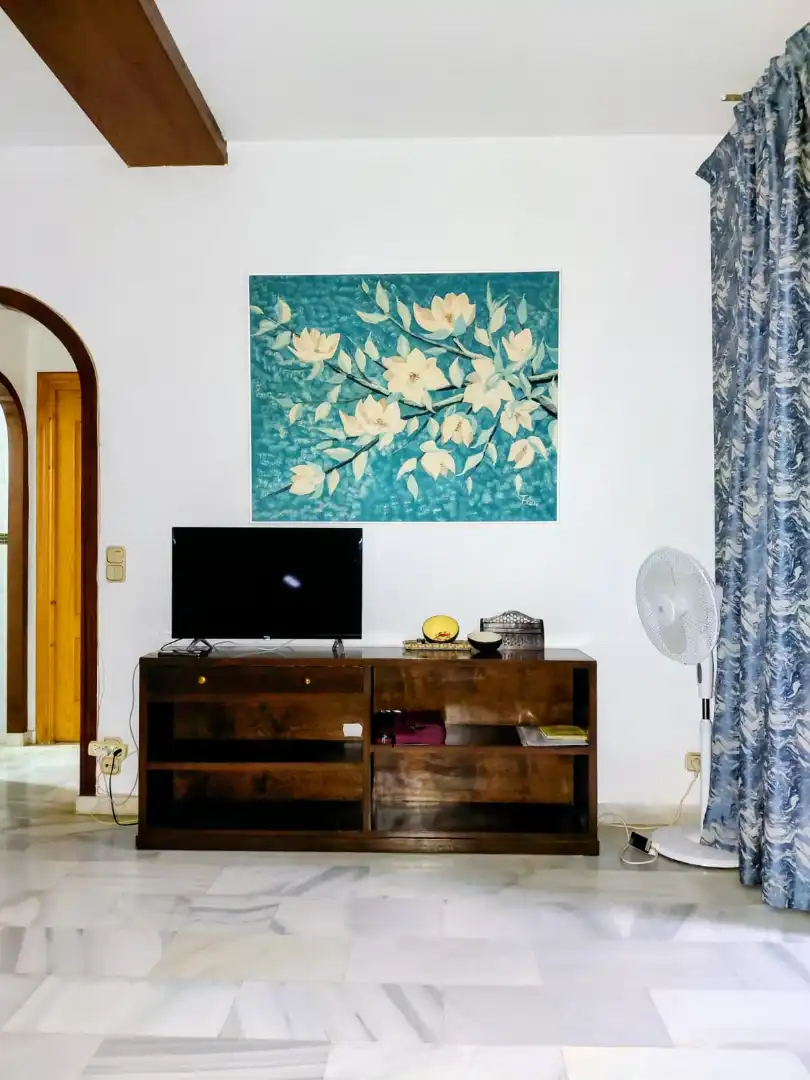 Living room of Flat for rent in Marbella  with Furnished