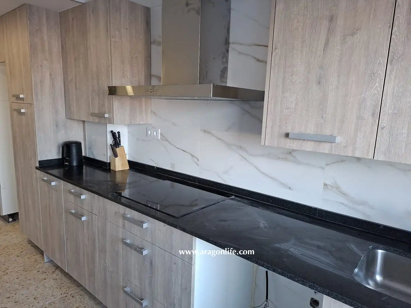 Cocina de Piso en venta en Caspe con Calefacción, Terraza y Balcón