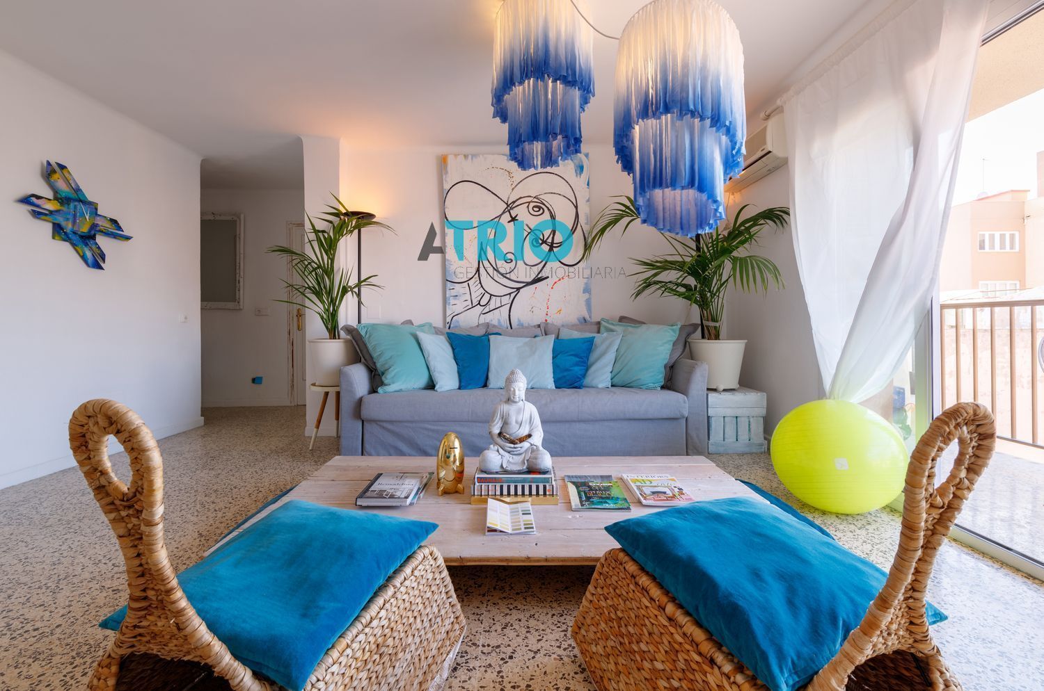 Living room of Attic for sale in  Palma de Mallorca  with Air Conditioner, Heating and Terrace