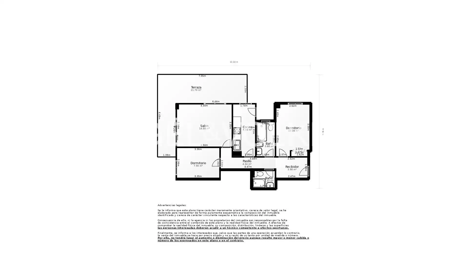Flat for sale in Benicasim / Benicàssim  with Heating, Private garden and Terrace