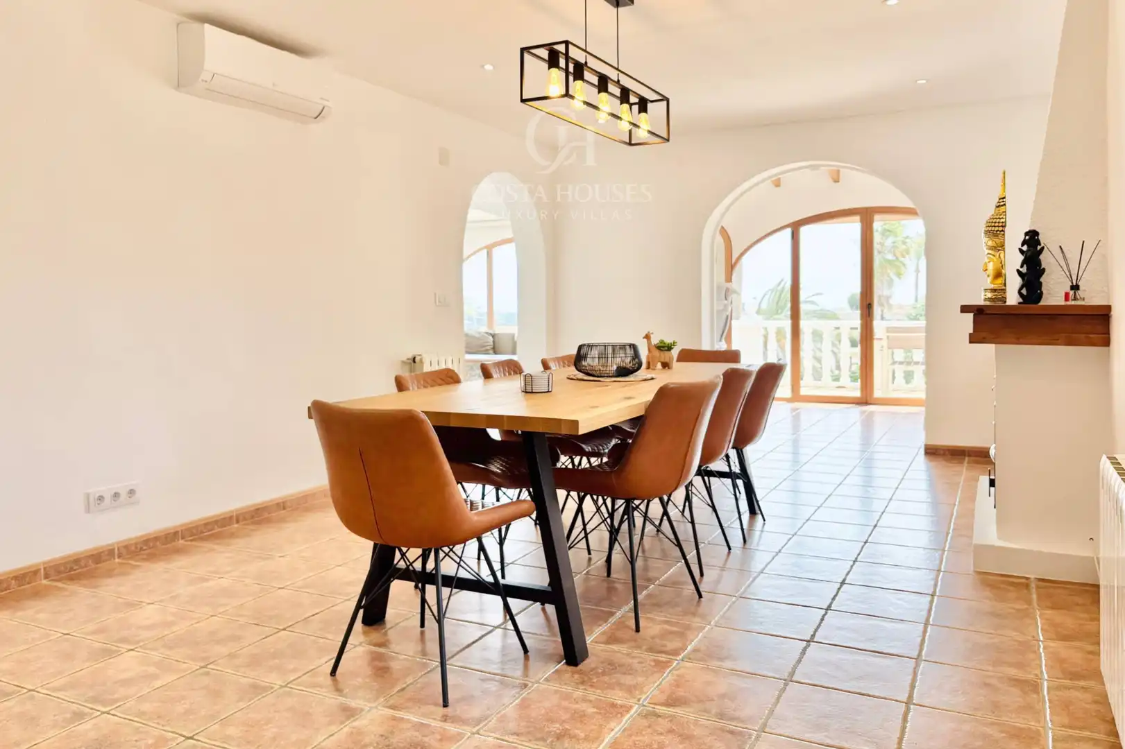 Comedor de Casa o chalet en venta en Benissa con Aire acondicionado, Calefacción y Jardín privado