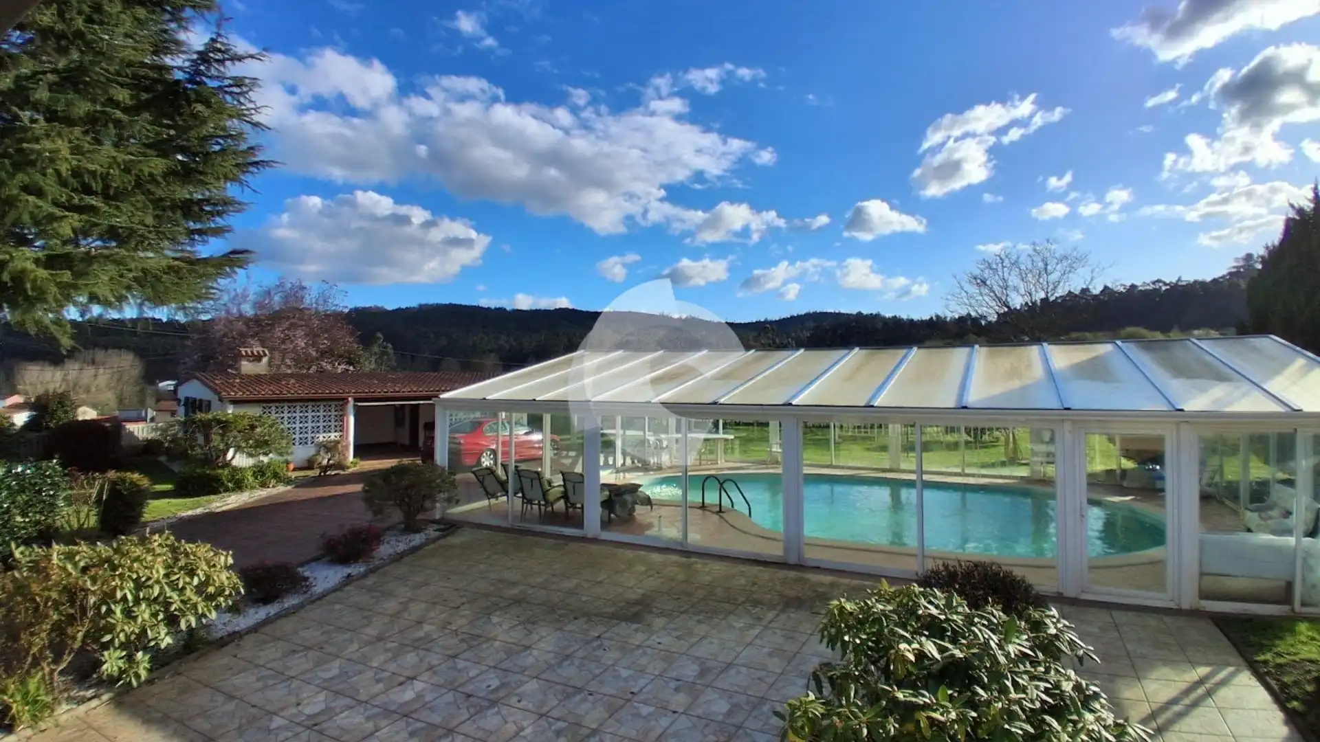 Piscina de Casa o xalet en venda en Abegondo
