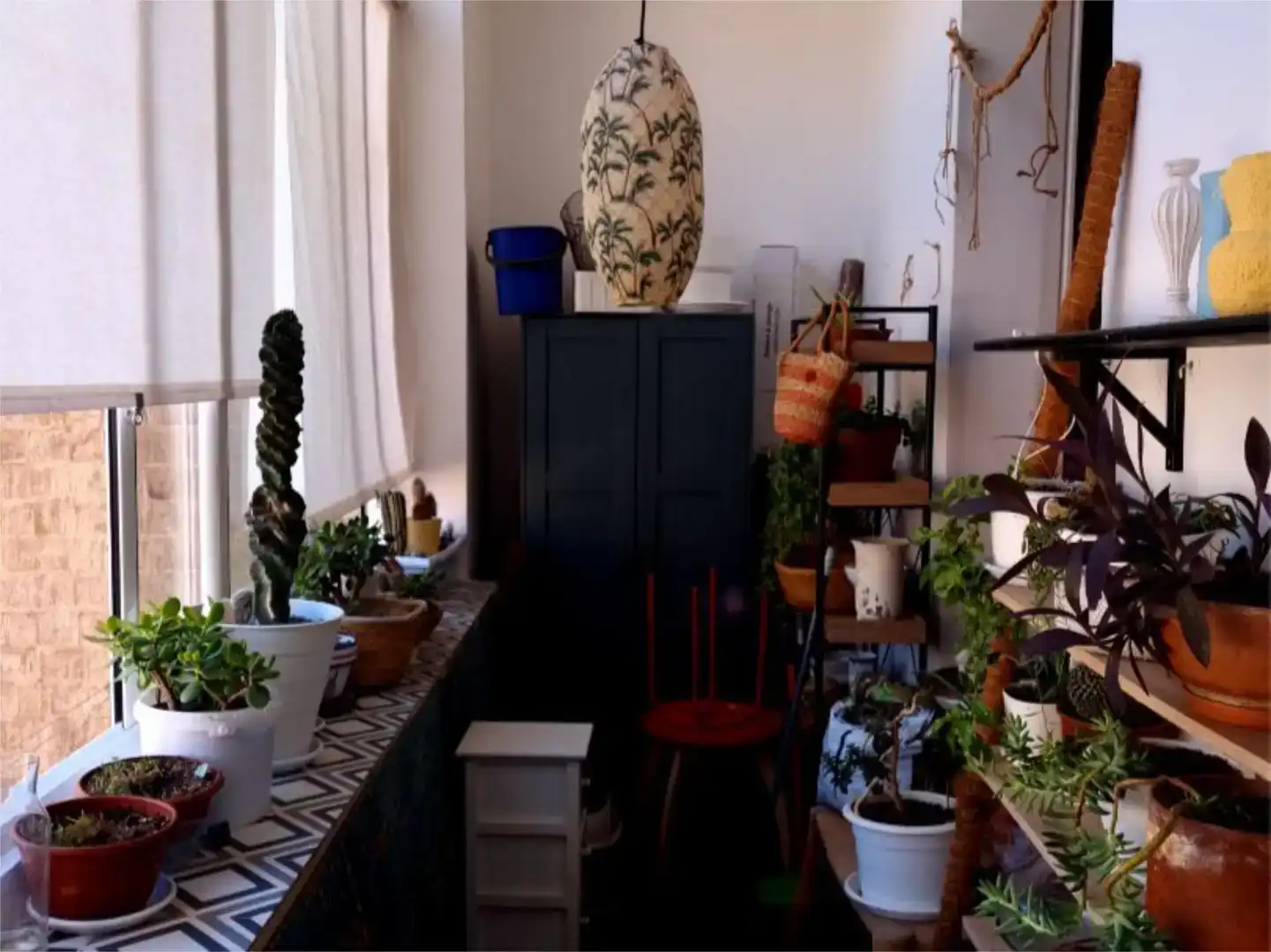 Sala d'estar de Apartament per a compartir en Barcelona amb Aire condicionat, Jardí privat i Parquet