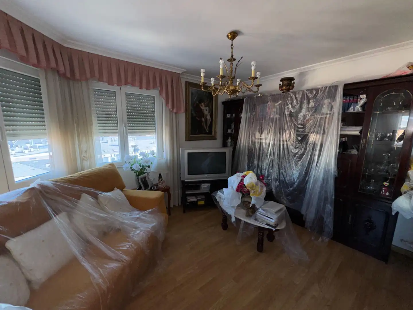 Sala de estar de Piso en venta en Ponferrada con Calefacción, Trastero y Amueblado