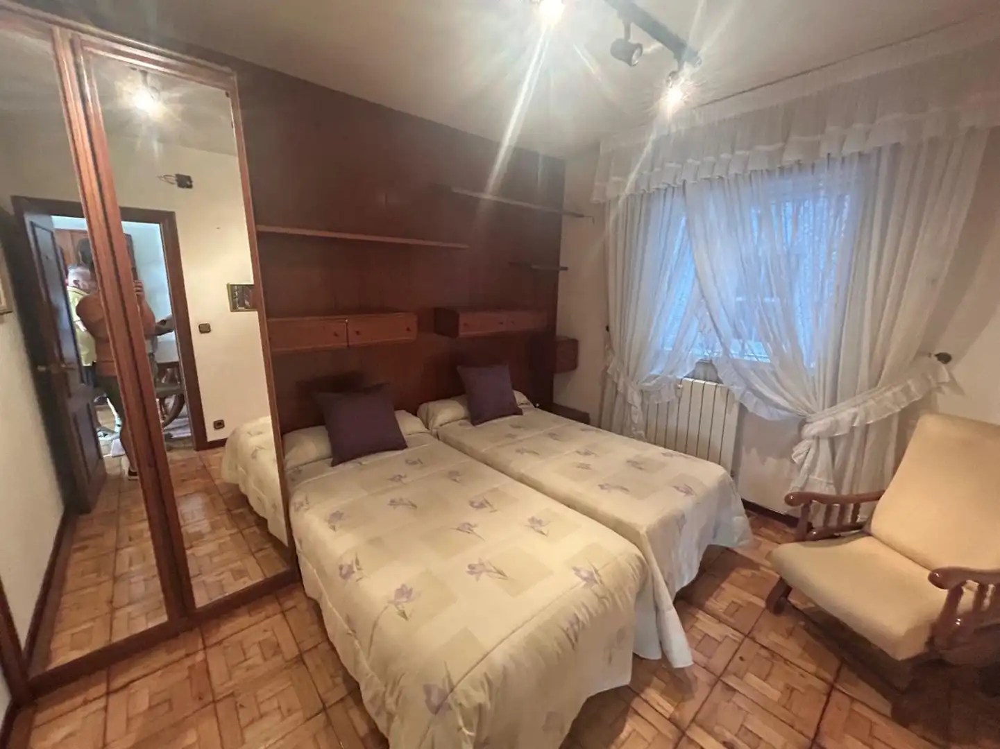 Bedroom of Flat for rent in Torrelavega   with Heating, Parquet flooring and Furnished