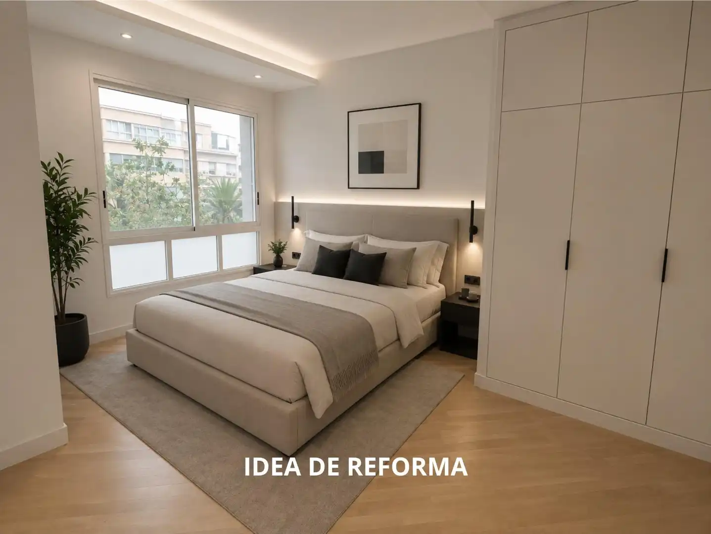 Schlafzimmer von Wohnung zum Verkauf in Alicante / Alacant mit Parkett, Terrasse und Abstellraum