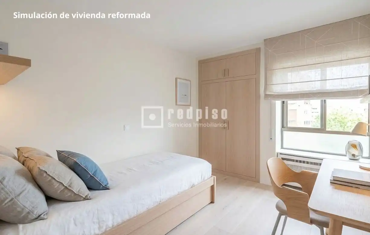Bedroom of Flat for sale in Tres Cantos  with Heating, Private garden and Parquet flooring