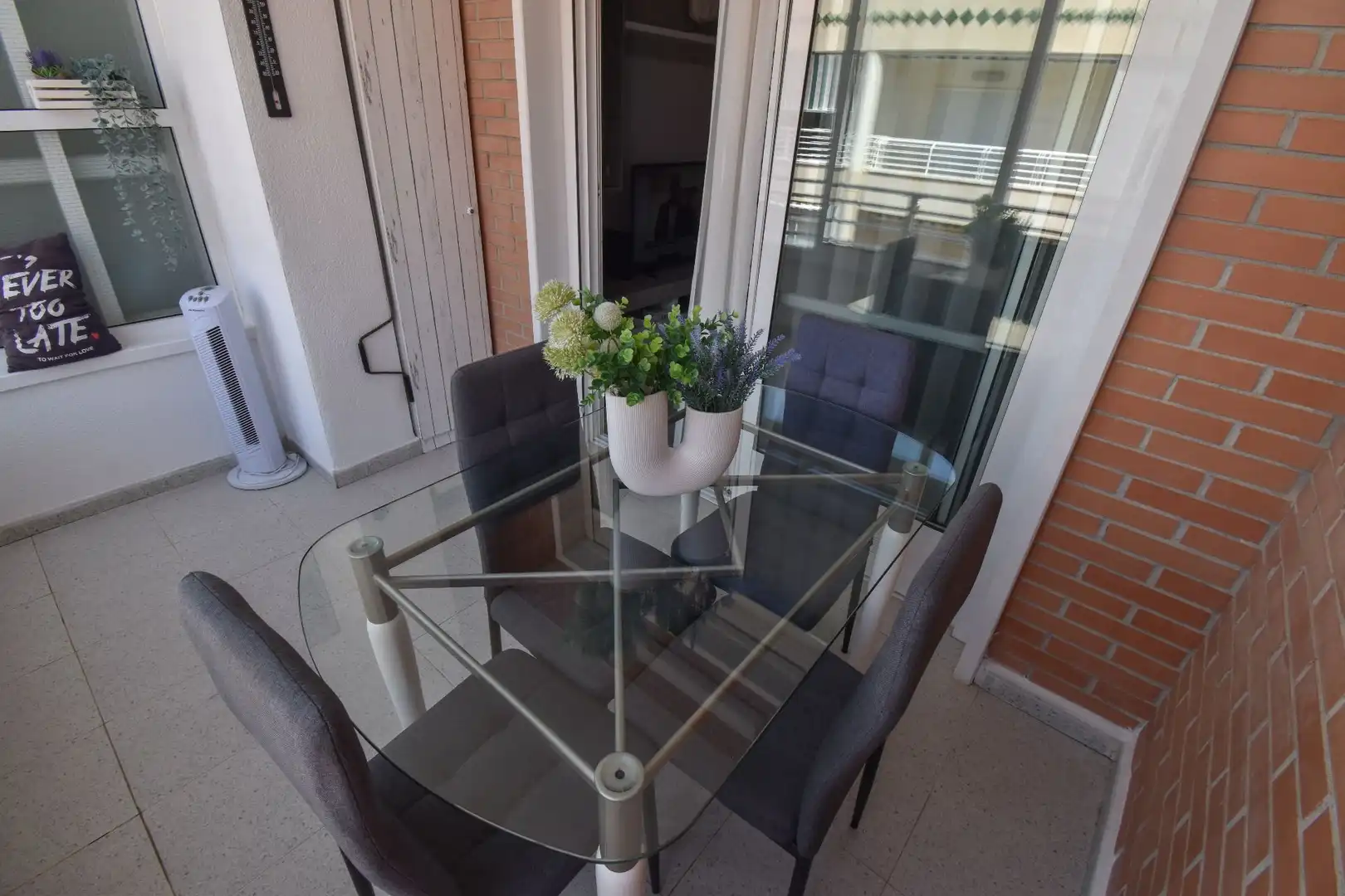 Terraza de Apartamento de alquiler en Santa Pola con Aire acondicionado, Calefacción y Terraza