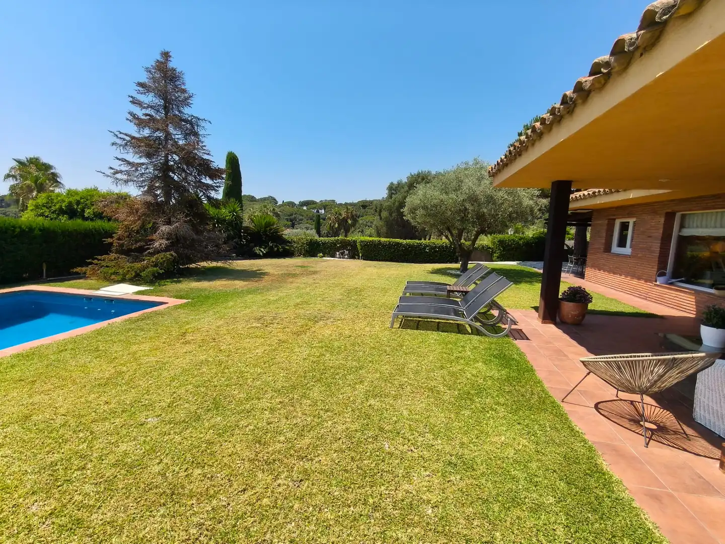 Garden of Houses for sale in Sant Andreu de Llavaneres  with Air Conditioner, Heating and Private garden