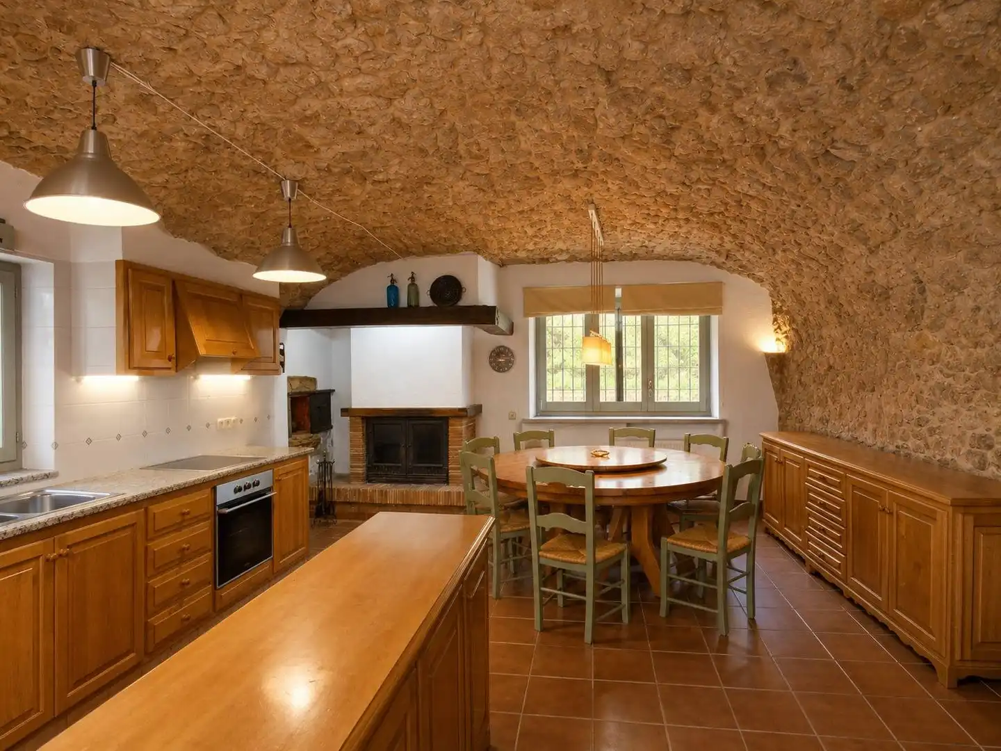 Küche von Country house zum Verkauf in Forallac mit Heizung, Privatgarten und Terrasse