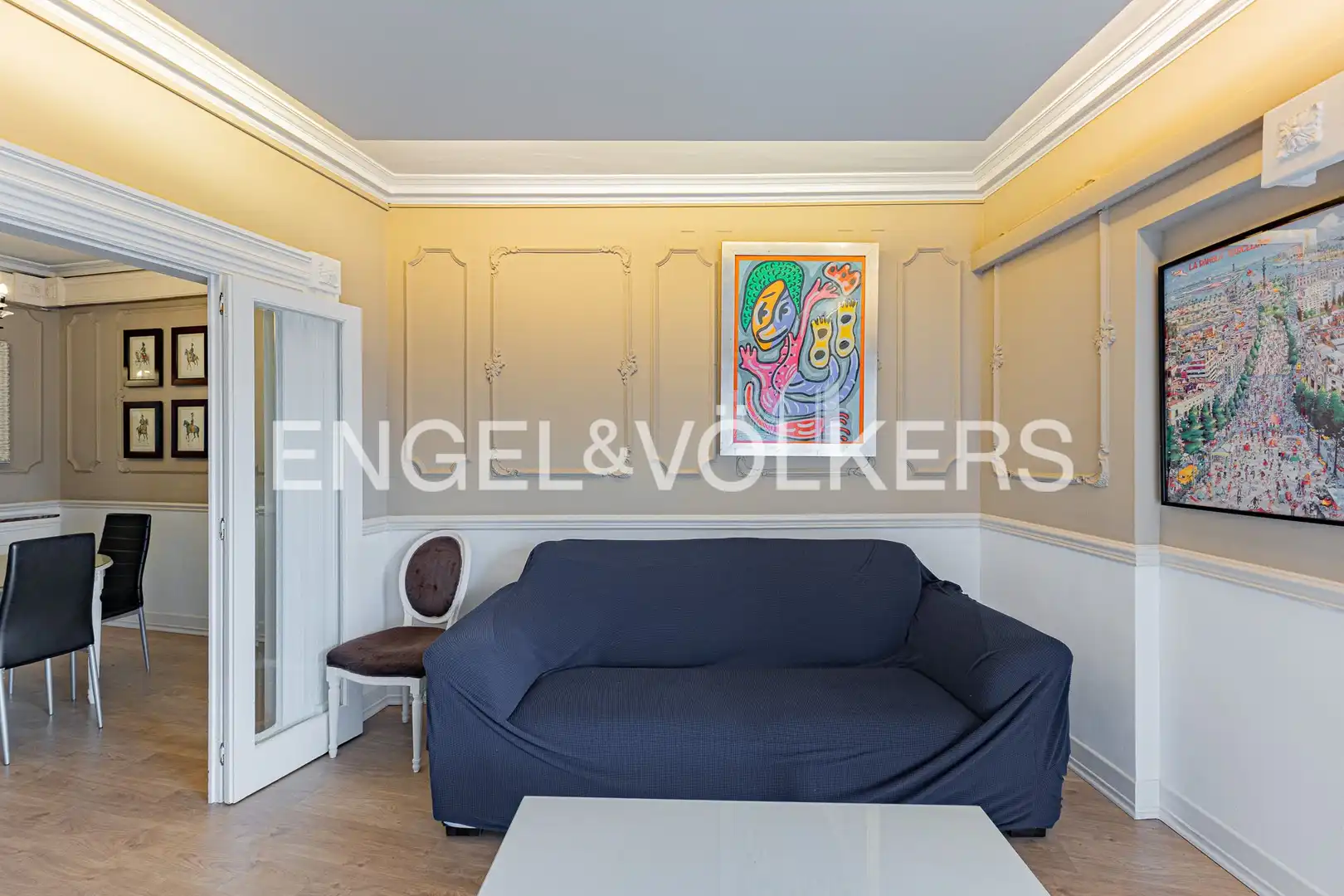 Living room of Flat for sale in Barcelona  with Air Conditioner, Heating and Parquet flooring
