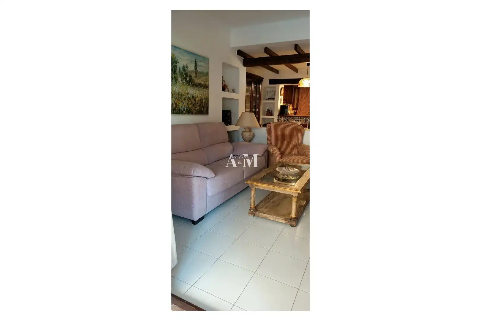Wohnzimmer von Wohnung zur Miete in Torrevieja mit Klimaanlage, Heizung und Terrasse