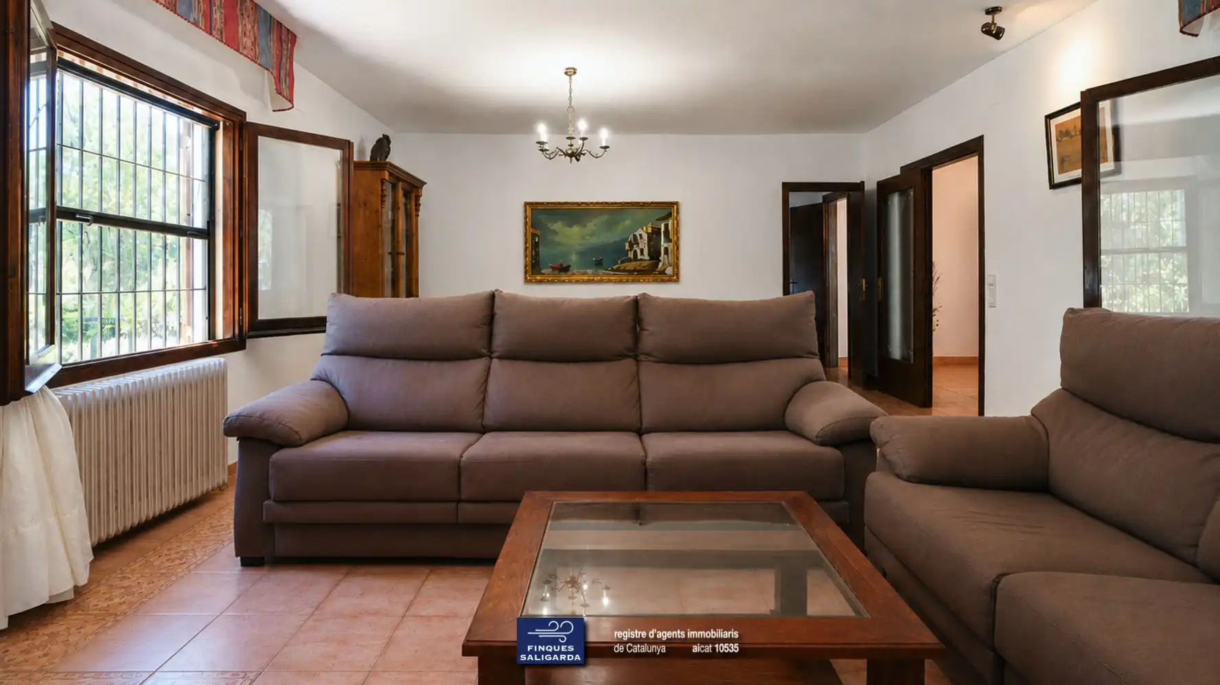 Sala d'estar de Casa o xalet en venda en Seva amb Calefacció, Terrassa i Traster