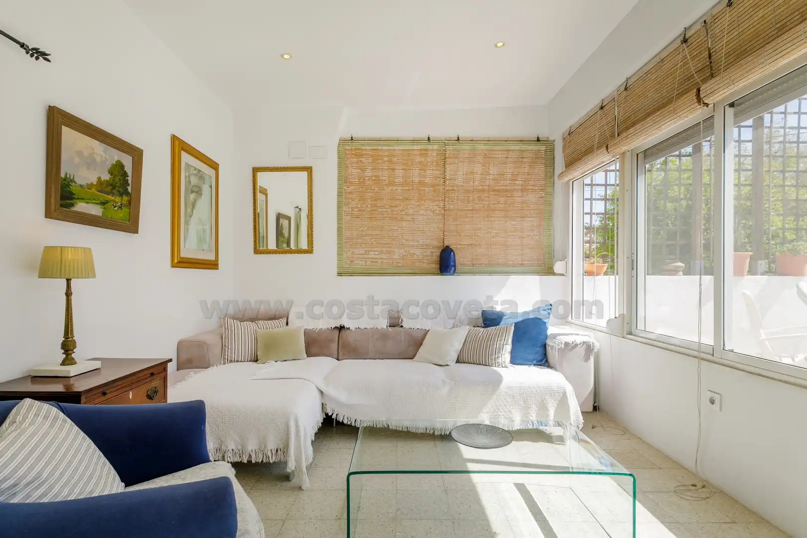 Living room of Detached homes for sale in El Campello  with Air Conditioner, Private garden and Terrace