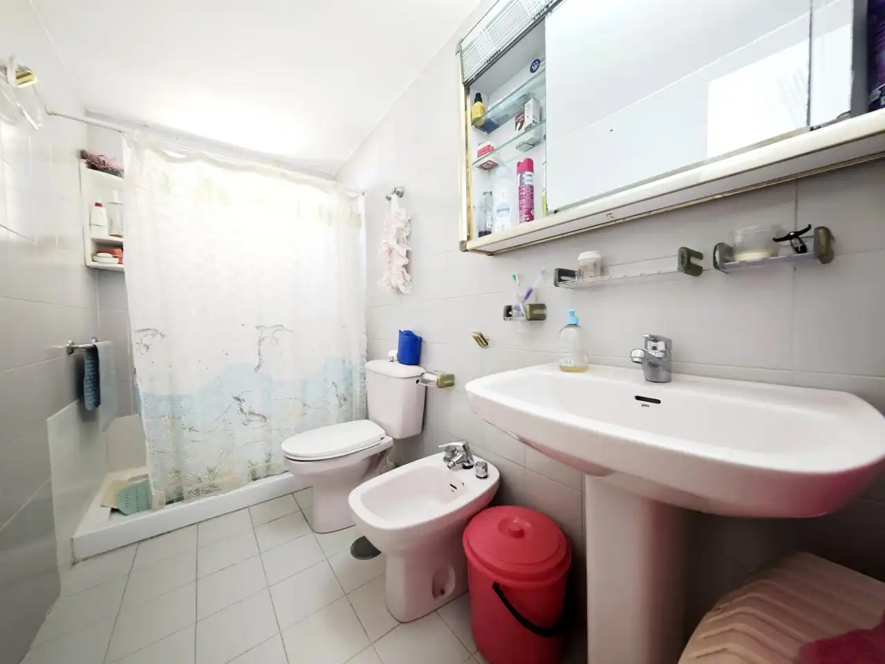 Badezimmer von Wohnung zur Miete in San Bartolomé de Tirajana mit Klimaanlage, Terrasse und Möbliert
