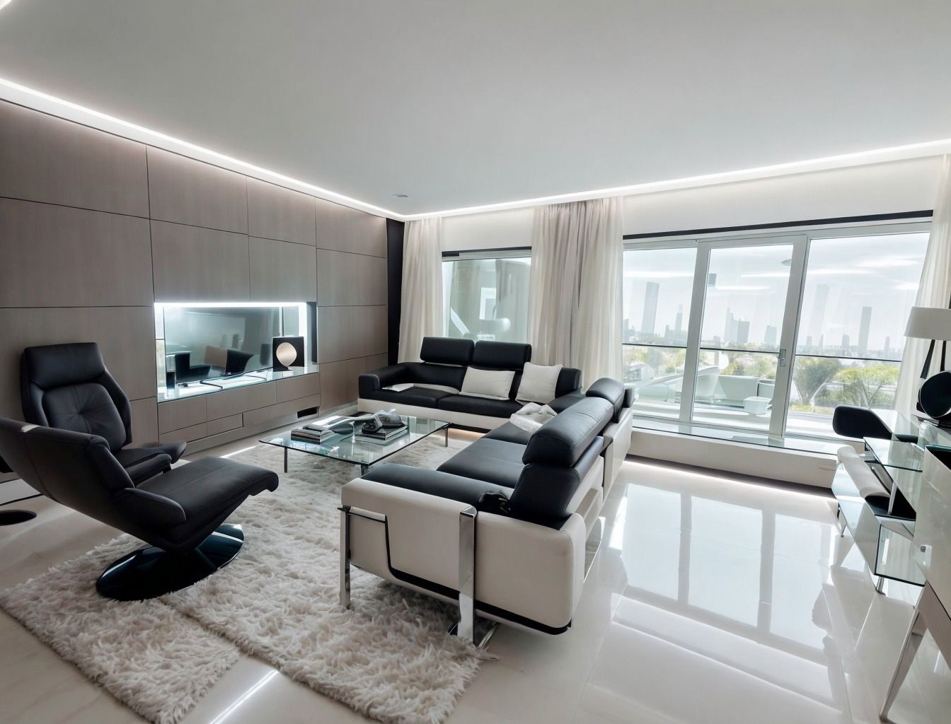 Living room of Single-family semi-detached for sale in  Madrid Capital  with Air Conditioner, Heating and Private garden