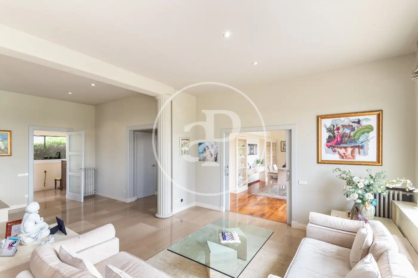 Sala d'estar de Casa o xalet de lloguer en Barcelona amb Aire condicionat, Calefacció i Jardí privat