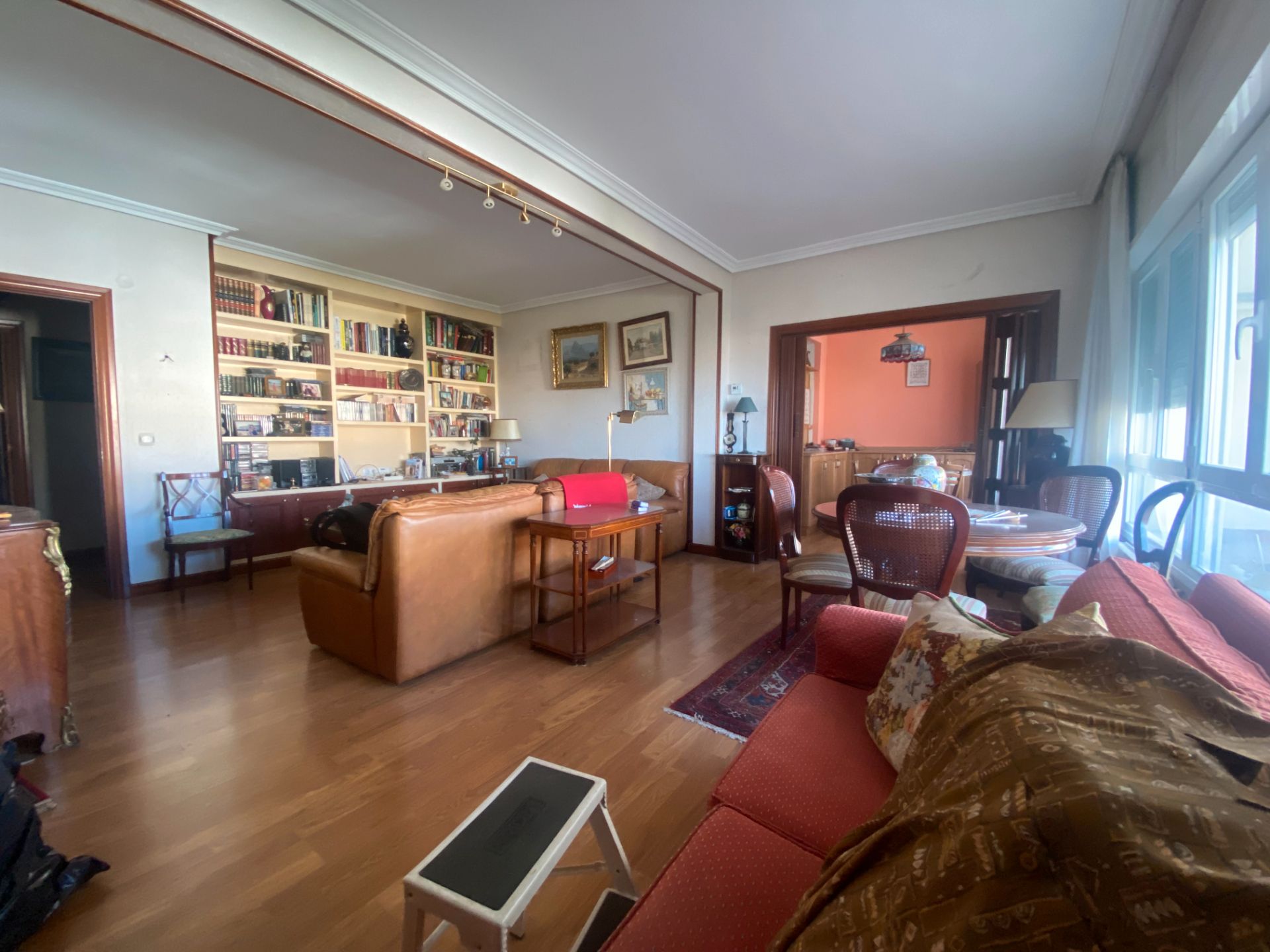 Living room of Flat for sale in Santo Domingo de la Calzada  with Heating, Parquet flooring and Terrace