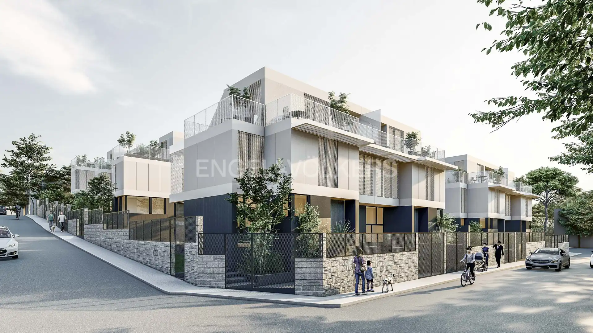 Vista exterior de Casa adosada en venta en Pozuelo de Alarcón con Aire acondicionado, Calefacción y Jardín privado