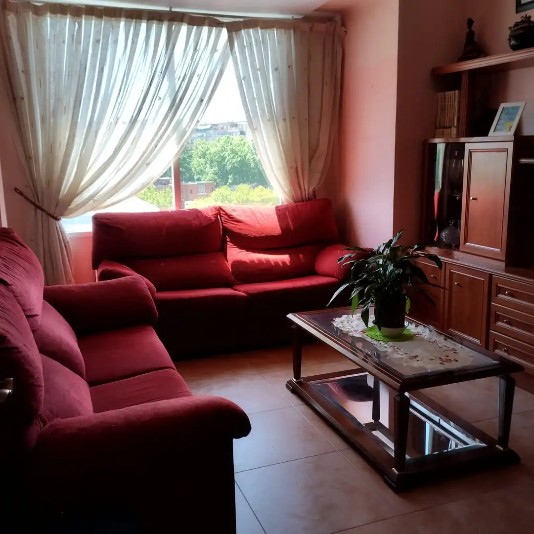 Living room of Flat for sale in  Logroño  with Furnished and Balcony