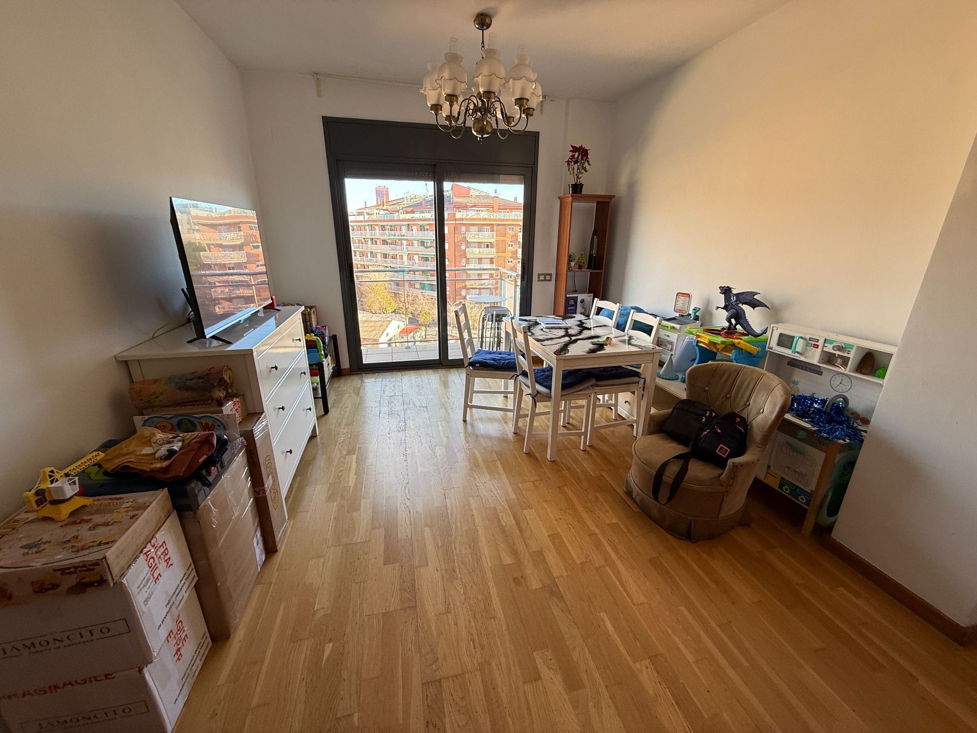 Sala de estar de Piso en venta en  Barcelona Capital con Aire acondicionado, Calefacción y Terraza
