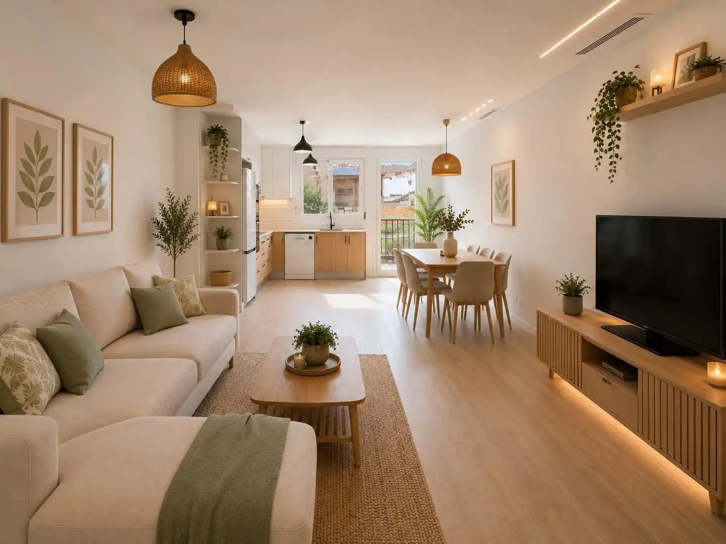Living room of Flat for sale in Sabadell  with Parquet flooring and Terrace