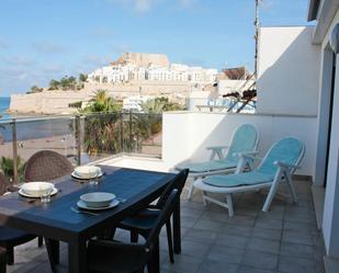 Terrace of Attic to rent in Peñíscola / Peníscola  with Air Conditioner, Terrace and Furnished