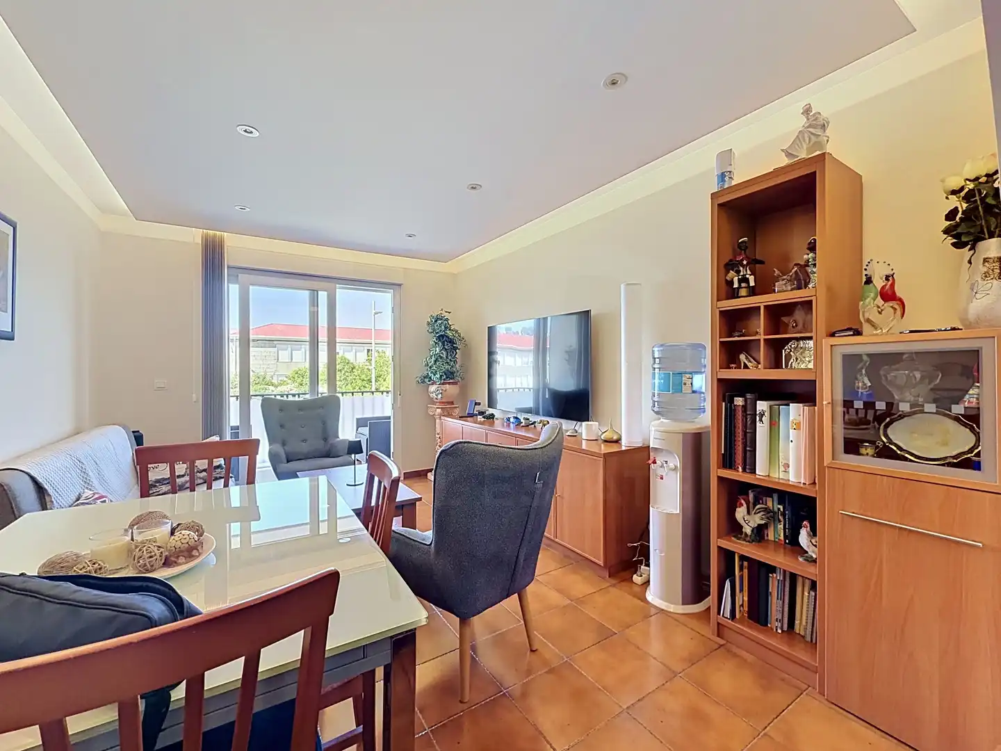 Living room of Flat for sale in Ribadumia  with Heating and Terrace