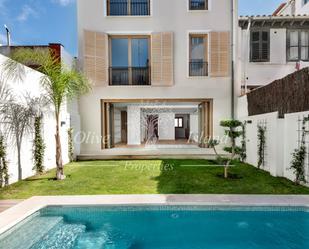 Exterior view of Single-family semi-detached for sale in  Palma de Mallorca  with Air Conditioner and Swimming Pool