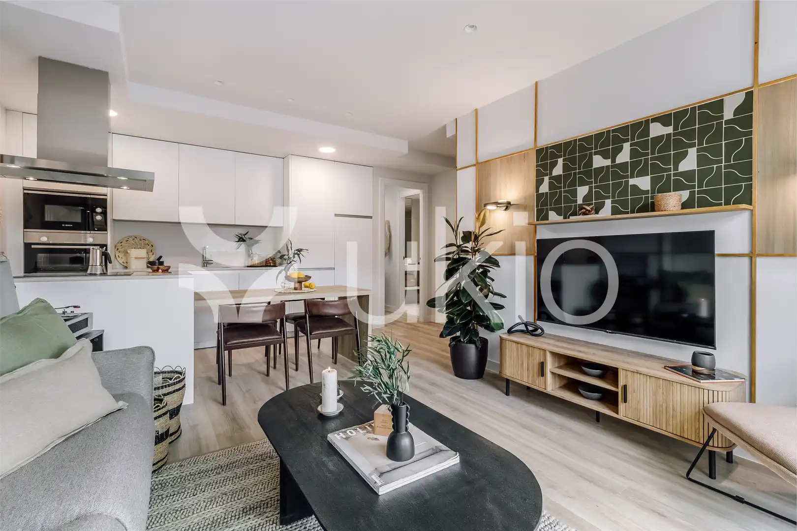 Sala d'estar de Apartament de lloguer en Madrid amb Aire condicionat, Calefacció i Terrassa
