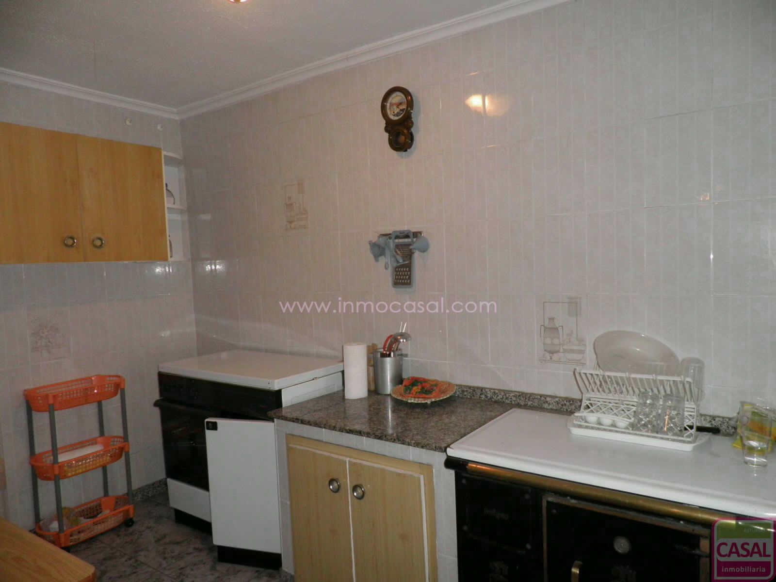 Kitchen of House or chalet for sale in San Martín del Rey Aurelio  with Heating, Terrace and Storage room