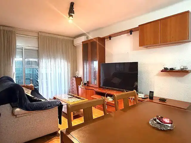 Sala de estar de Piso en venta en Sant Boi de Llobregat con Aire acondicionado, Calefacción y Parquet
