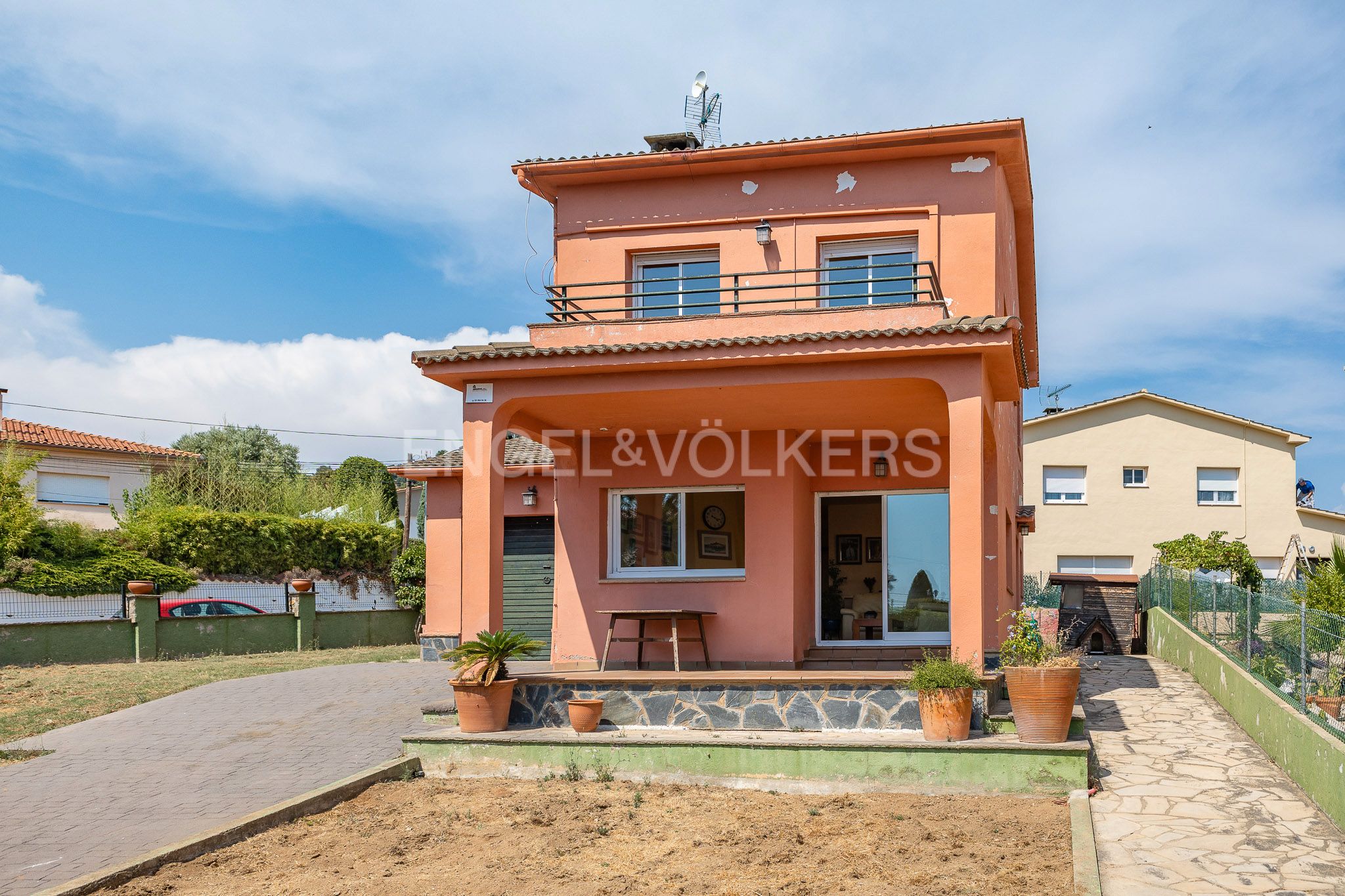 Vista exterior de Casa o xalet en venda en Bigues i Riells amb Calefacció, Jardí privat i Parquet