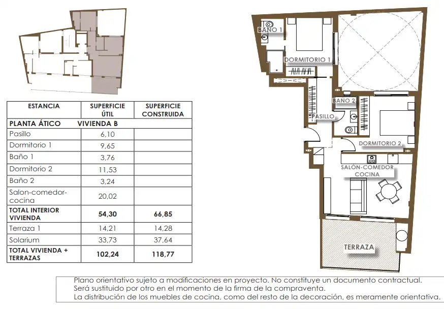 Penthouse mit Terrasse zum Verkauf in Playa del Cura, imagen 11