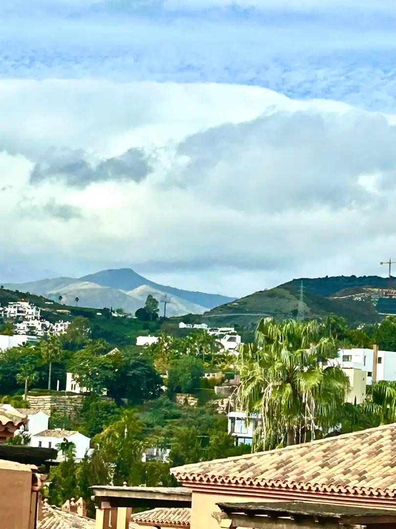 Vista exterior de Casa adosada en venta en Estepona con Aire acondicionado, Jardín privado y Amueblado