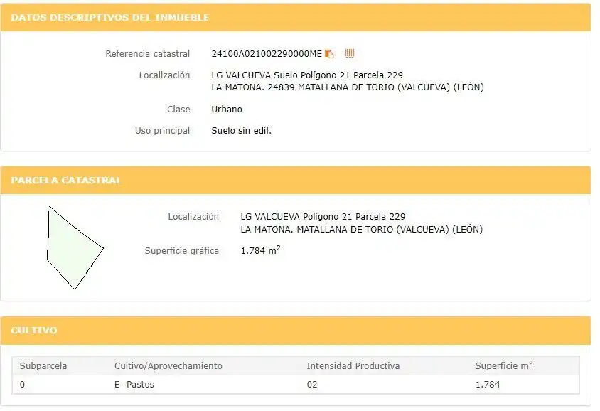 Residencial en venta en Matallana de Torío
