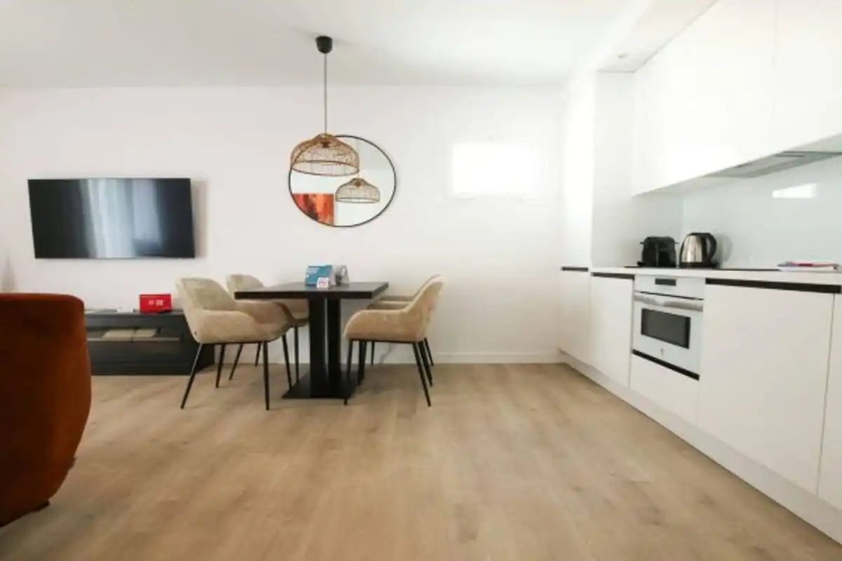 Cocina de Apartamento en venta en Mijas con Aire acondicionado, Terraza y Piscina comunitaria