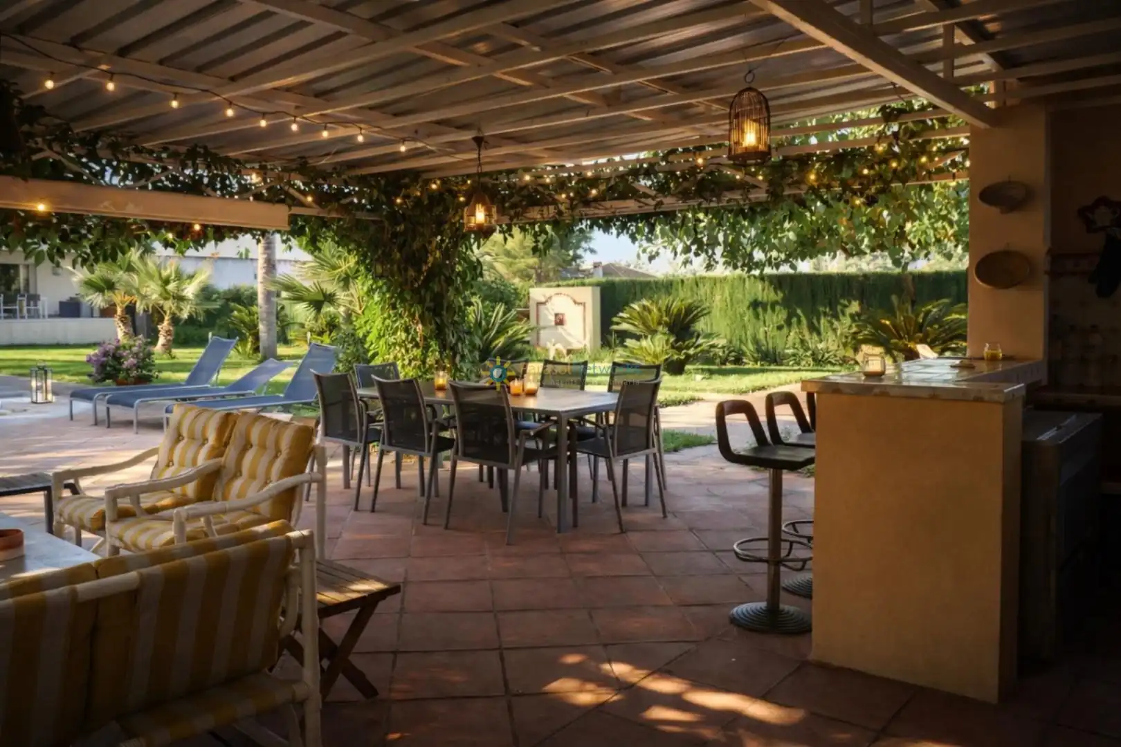 Terraza de Casa o chalet en venta en Gandia con Aire acondicionado, Calefacción y Jardín privado