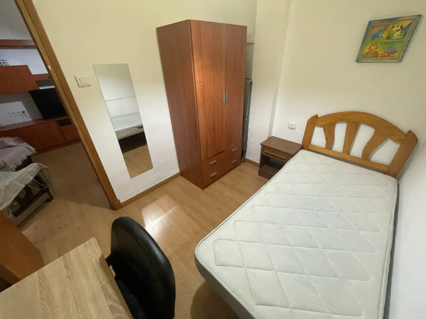 Dormitori de Pis de lloguer en Murcia amb Aire condicionat, Parquet i Moblat
