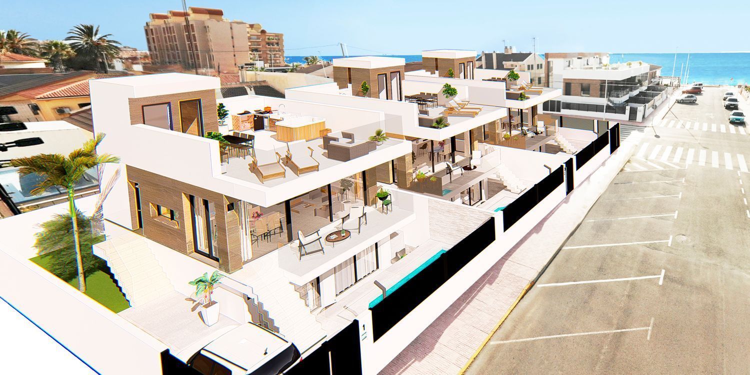 Exterior view of House or chalet for sale in Torrevieja  with Air Conditioner, Terrace and Storage room
