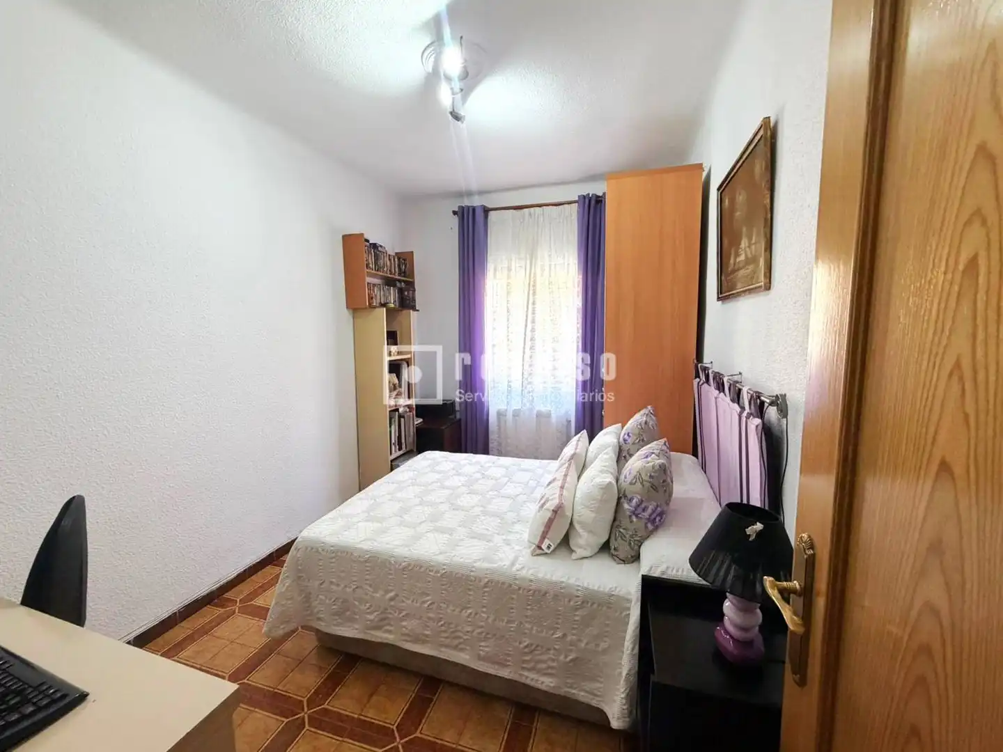 Bedroom of Flat for sale in Madrid  with Air Conditioner and Heating