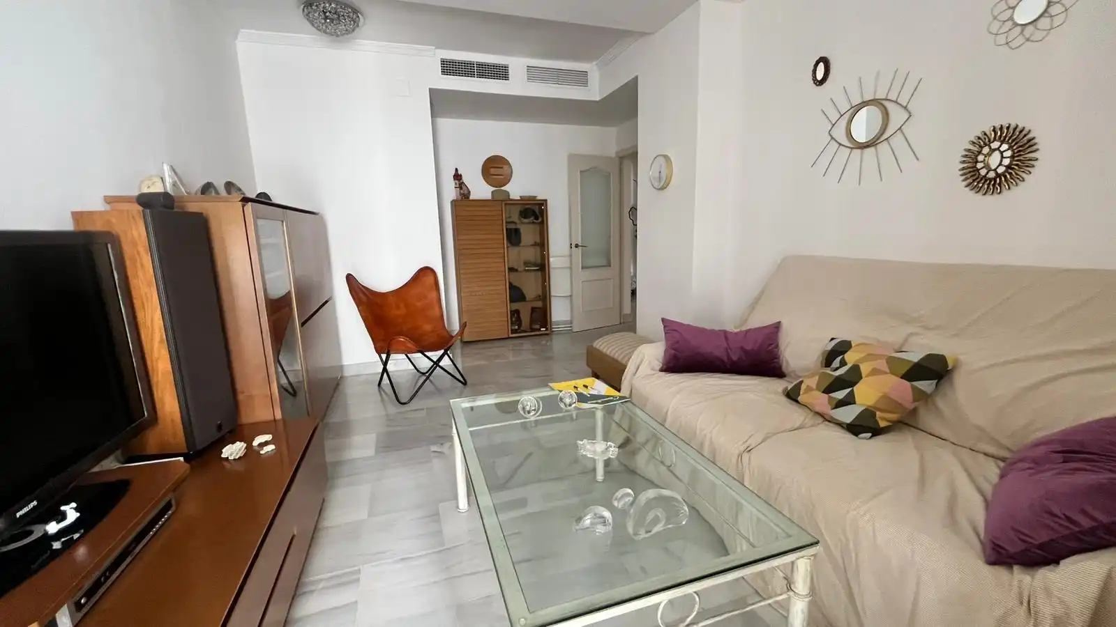 Sala de estar de Piso en venta en Sevilla con Aire acondicionado, Calefacción y Terraza